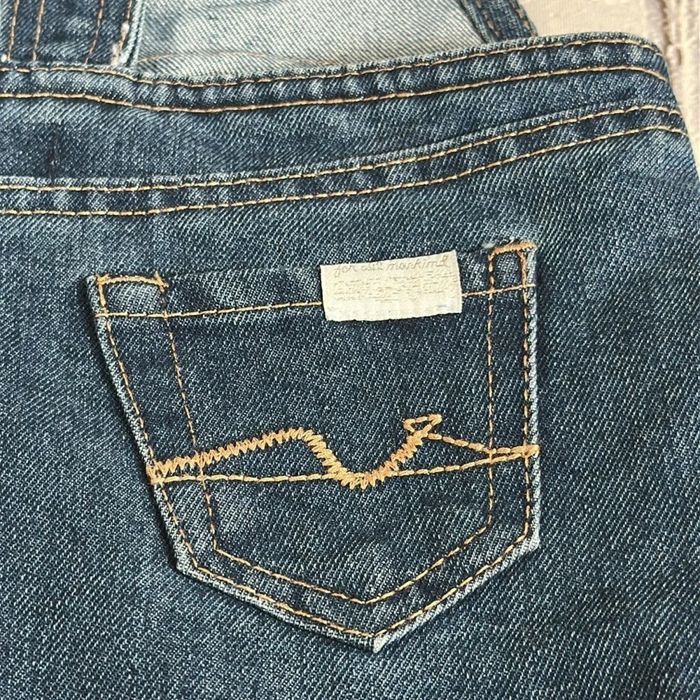 7 For All Mankind 7FAM Blue Jean Denim Overall Jumper Dress size 18 months